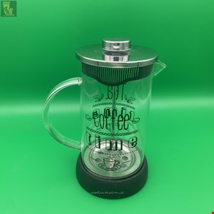 فرنچ پرس شیشه ای سلیکونی بزرگ